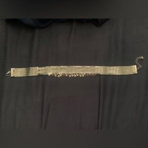 Silver choker necklace